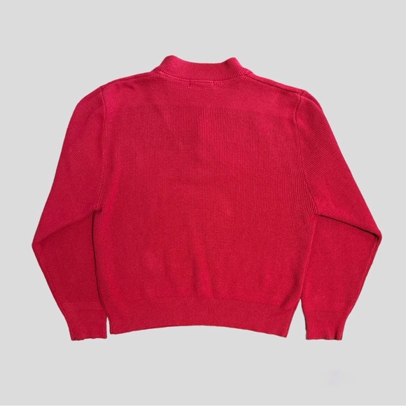 Red knit Sweater size Large - Picture 3 of 3